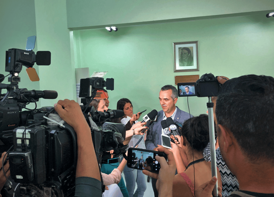 Luciano Moreira dalam konferensi pers