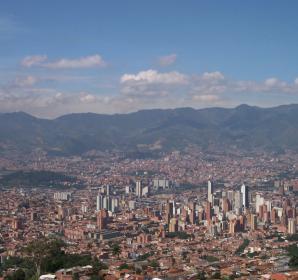 Tampilan atas Medellin Kolombia